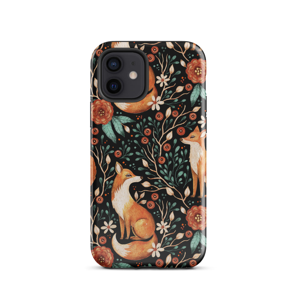 Autumn_Fox_Pattern_DMERCHS_Tough_iPhone_case