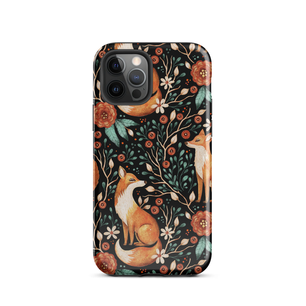 Autumn_Fox_Pattern_DMERCHS_Tough_iPhone_case