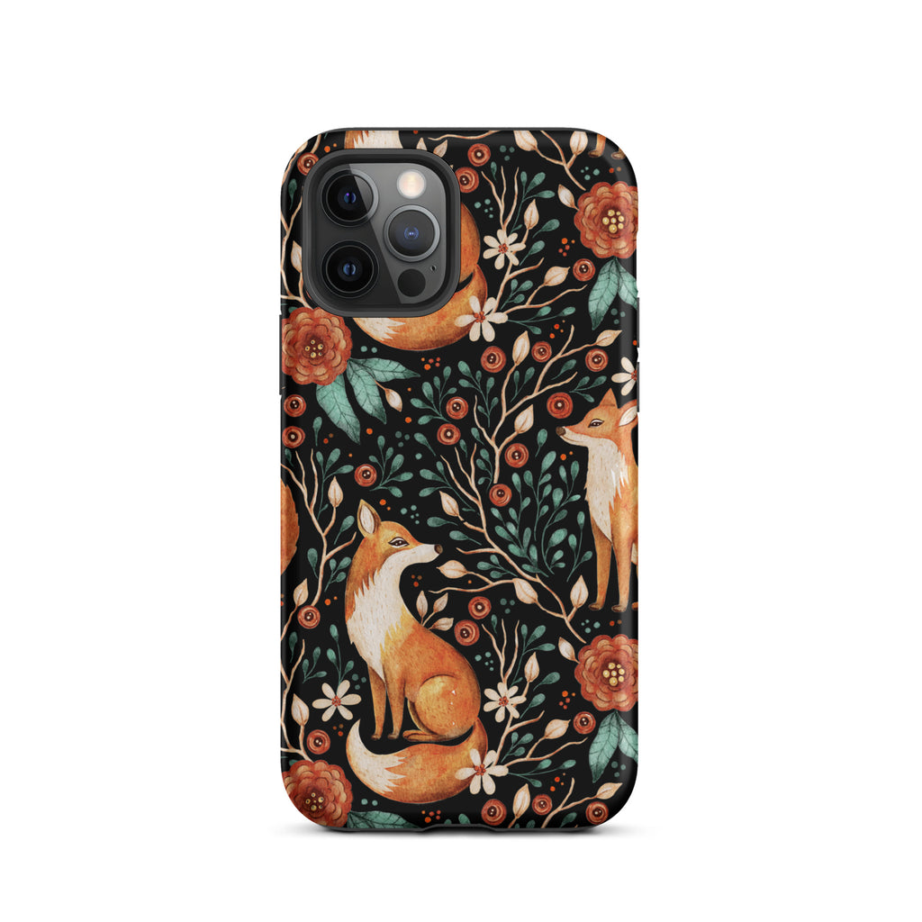 Autumn_Fox_Pattern_DMERCHS_Tough_iPhone_case