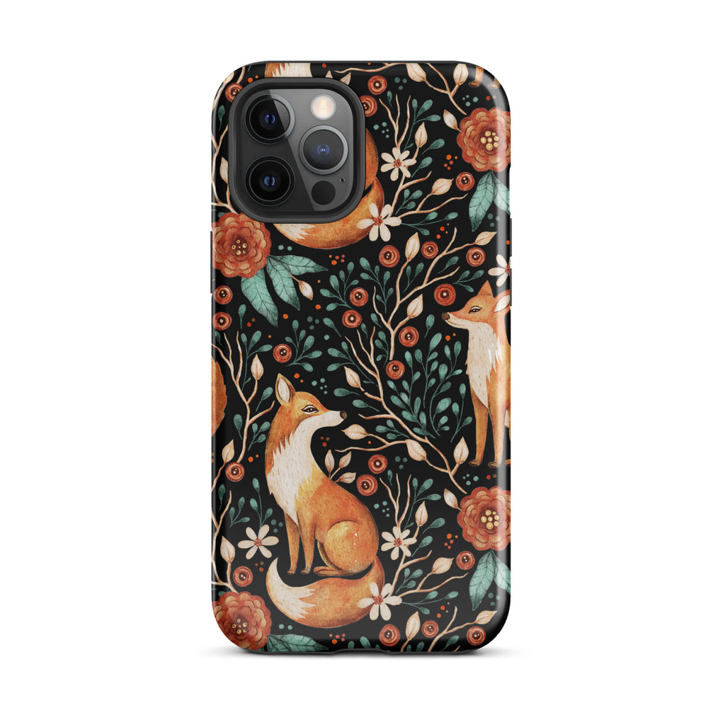 Autumn_Fox_Pattern_DMERCHS_Tough_iPhone_case