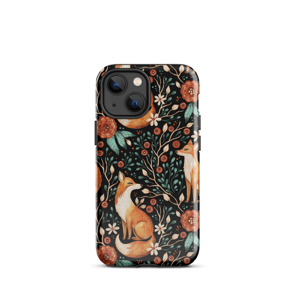 Autumn_Fox_Pattern_DMERCHS_Tough_iPhone_case