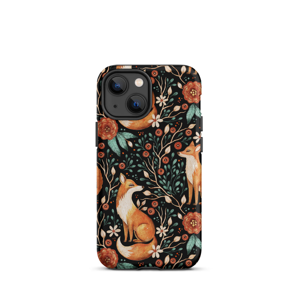 Autumn_Fox_Pattern_DMERCHS_Tough_iPhone_case