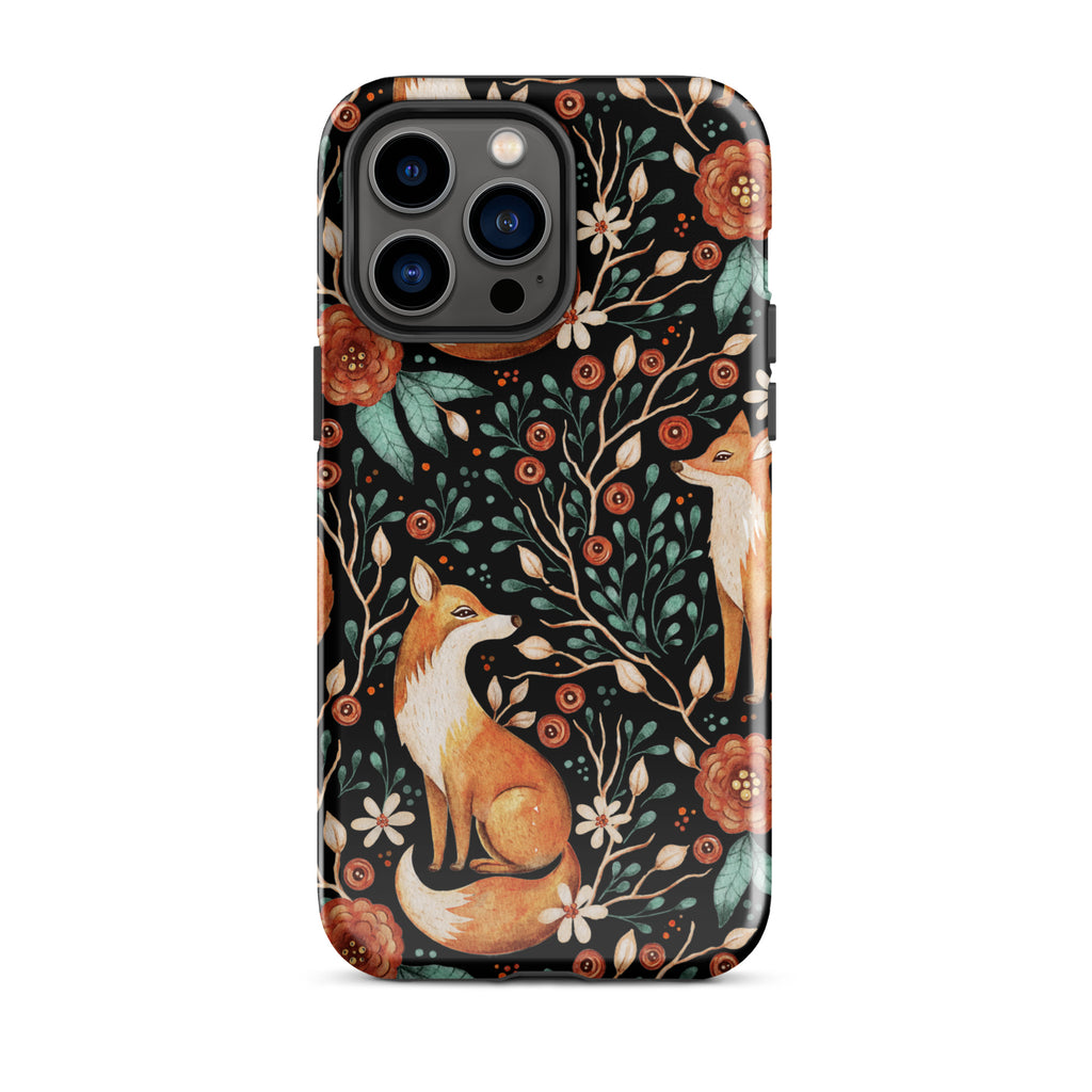 Autumn_Fox_Pattern_DMERCHS_Tough_iPhone_case