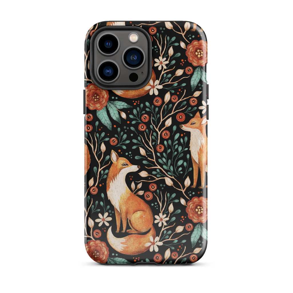 Autumn_Fox_Pattern_DMERCHS_Tough_iPhone_case