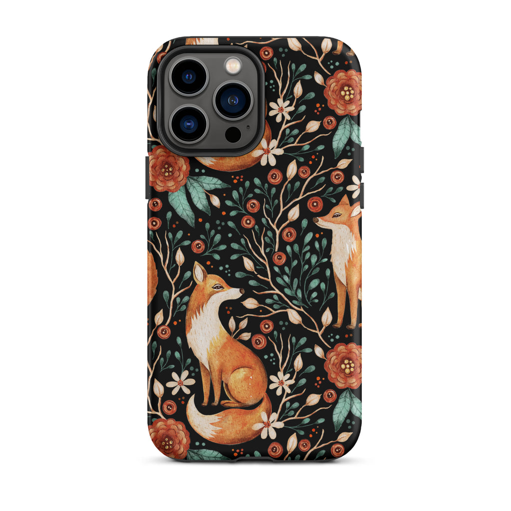 Autumn_Fox_Pattern_DMERCHS_Tough_iPhone_case