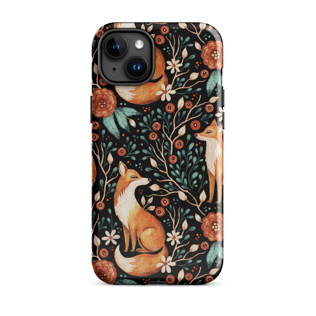 Autumn_Fox_Pattern_DMERCHS_Tough_iPhone_case