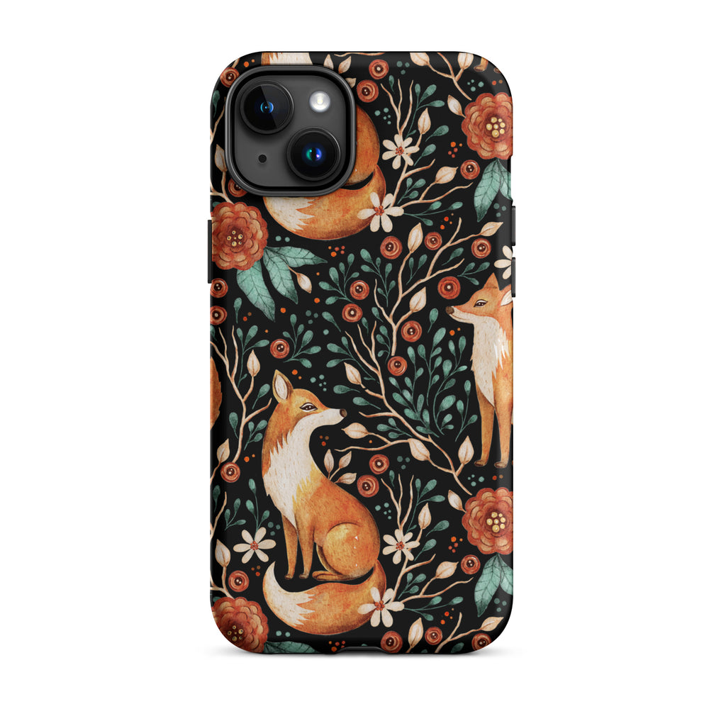 Autumn_Fox_Pattern_DMERCHS_Tough_iPhone_case