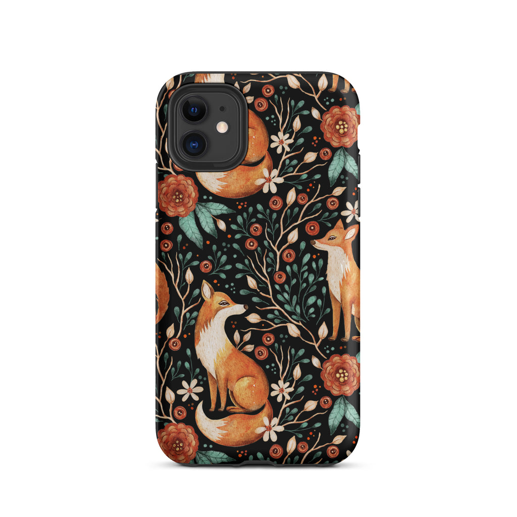 Autumn_Fox_Pattern_DMERCHS_Tough_iPhone_case