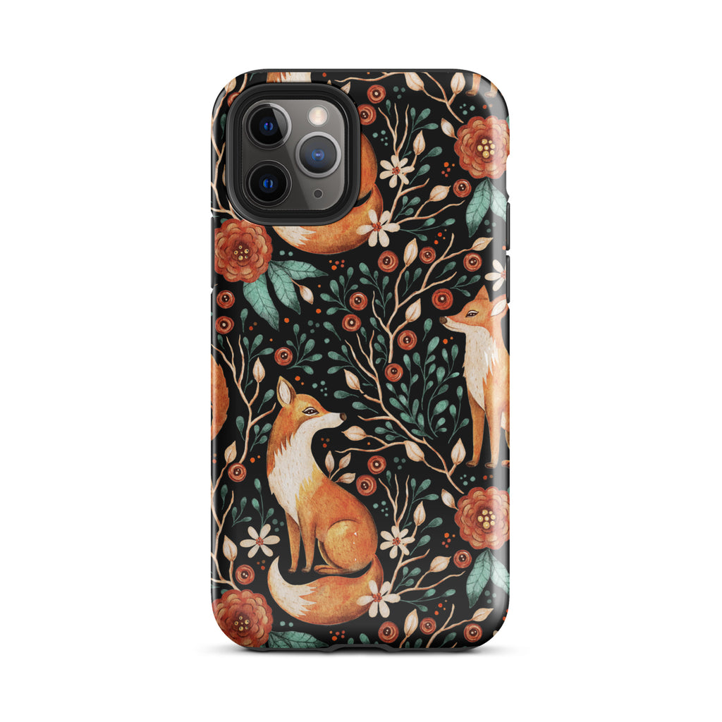 Autumn_Fox_Pattern_DMERCHS_Tough_iPhone_case