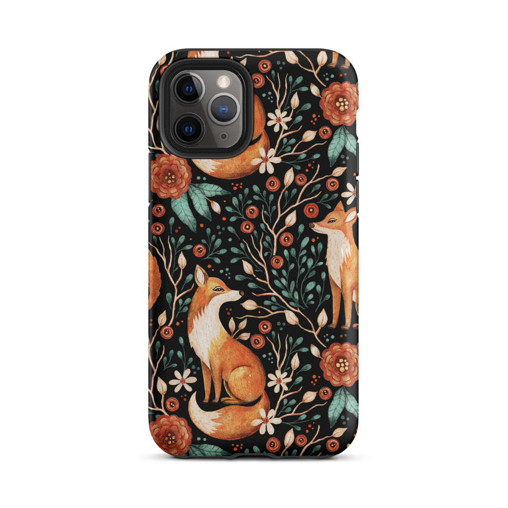 Autumn_Fox_Pattern_DMERCHS_Tough_iPhone_case