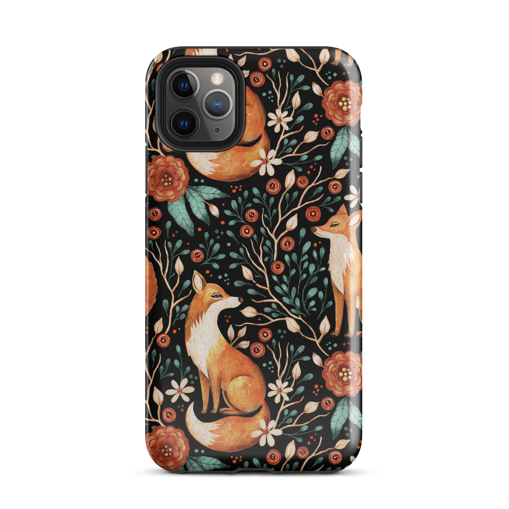 Autumn_Fox_Pattern_DMERCHS_Tough_iPhone_case