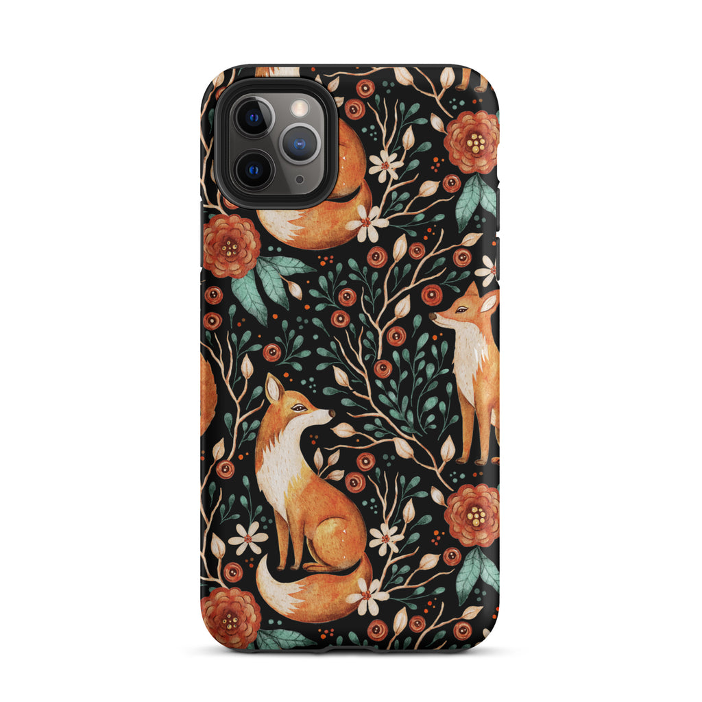 Autumn_Fox_Pattern_DMERCHS_Tough_iPhone_case