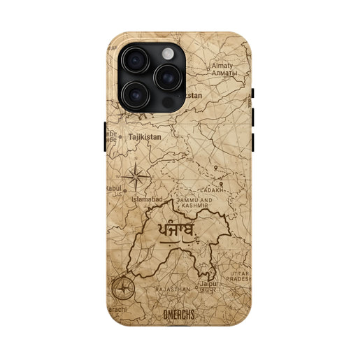 Old Punjab map phone case 