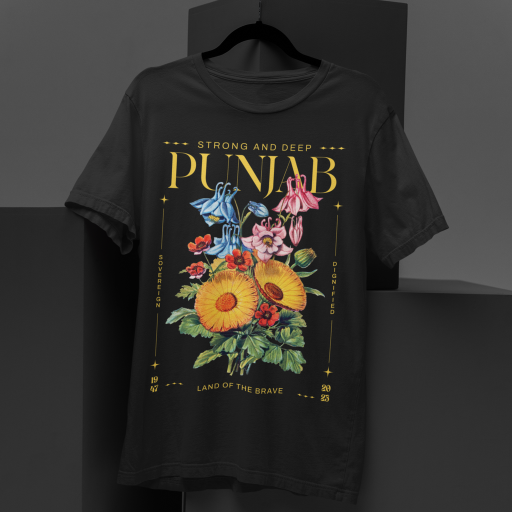 Punjab flower T-shirt by dmerchs